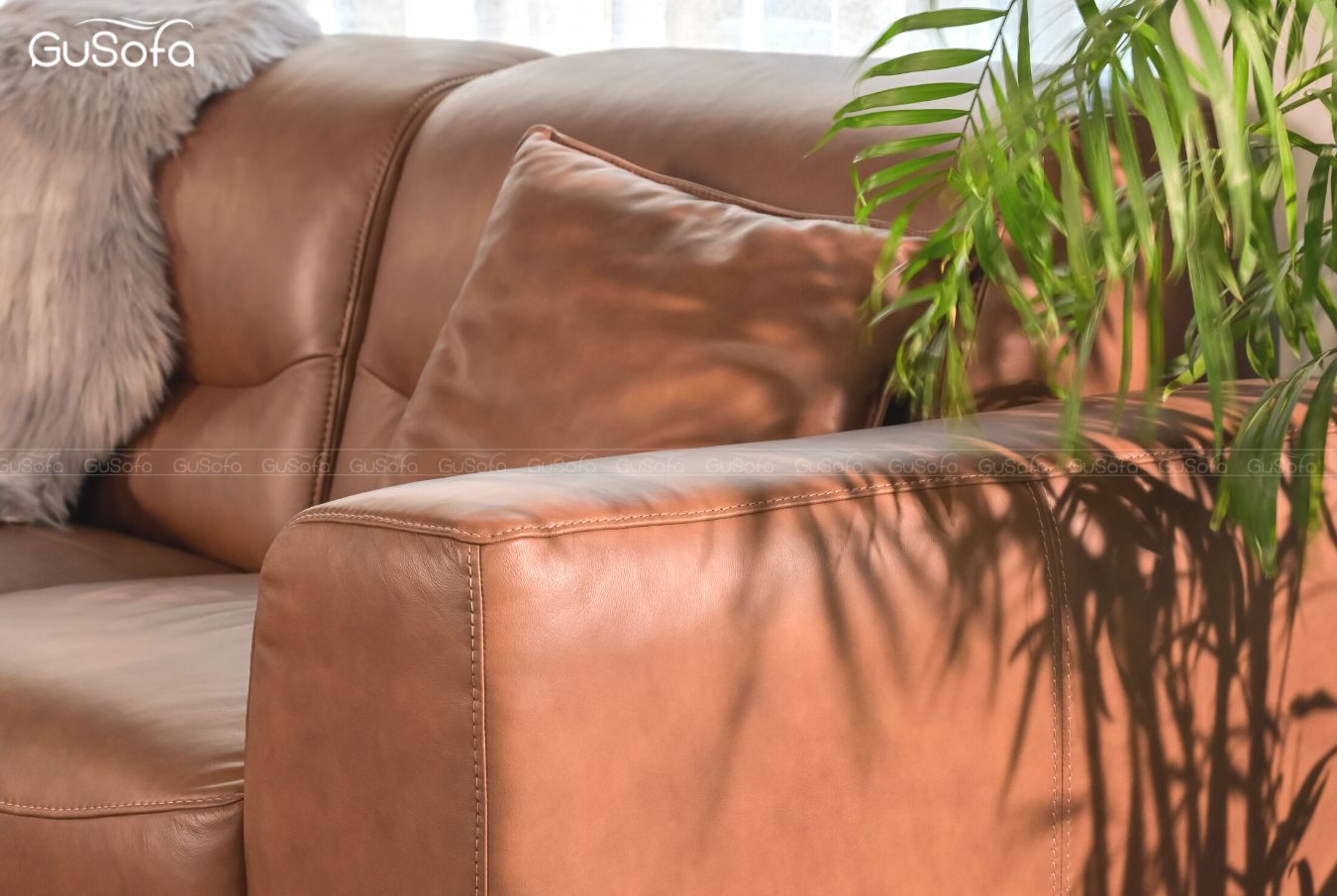 Ghế Sofa băng Feel size lớn 2,8m Da bò Brazil 80% 