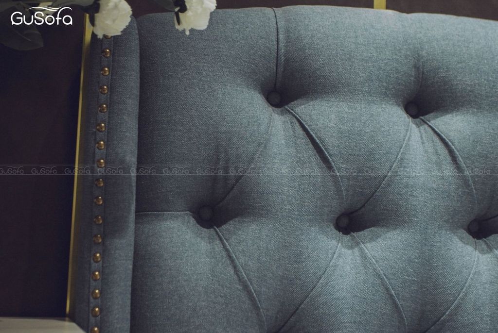 Giường BED03 1,8m x 2,0m bọc vải nỉ Indo