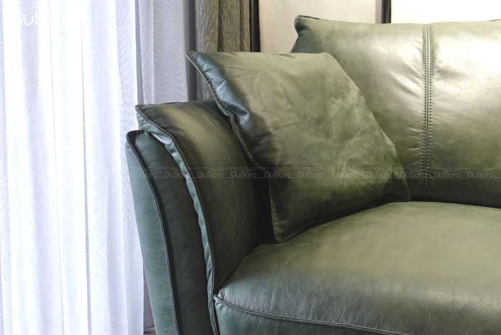 Ghế Sofa băng 3 chỗ GLORIA 2,2m Da bò Brazil 80%