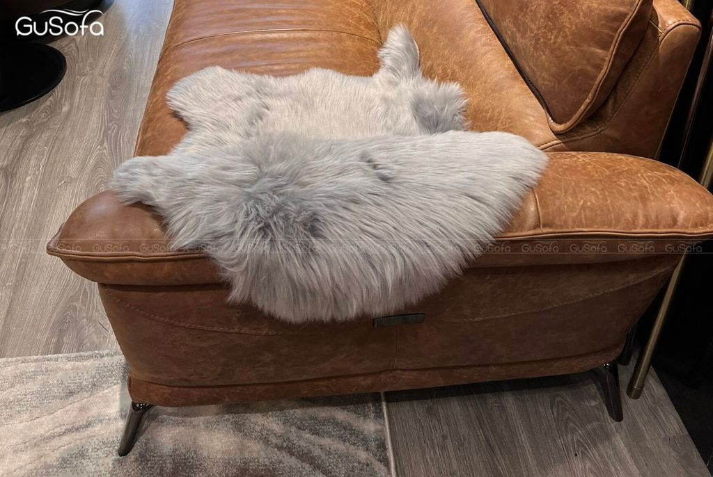 Sofa băng 4 chỗ GuFuture 2,7m Da bò mộc Italy 80%