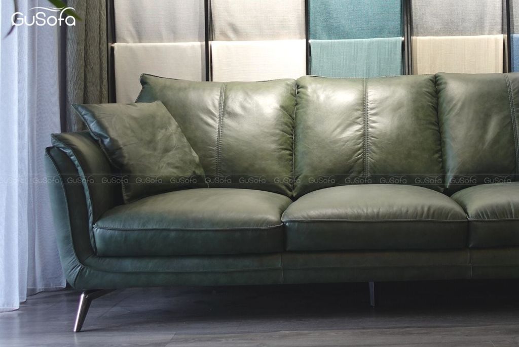 Ghế Sofa băng 3 chỗ GLORIA 2,2m Da bò Brazil 80%
