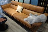 Sofa băng 4 chỗ GuFuture 2,7m Da bò mộc Italy 80%