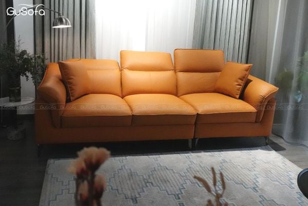  Ghế Sofa băng 4 chỗ Keva 2,5m Da bò Brazil bề mặt tiếp xúc 