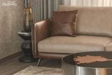 Sofa băng Lyna 2,2m Da bò Brazil mix Microfiber