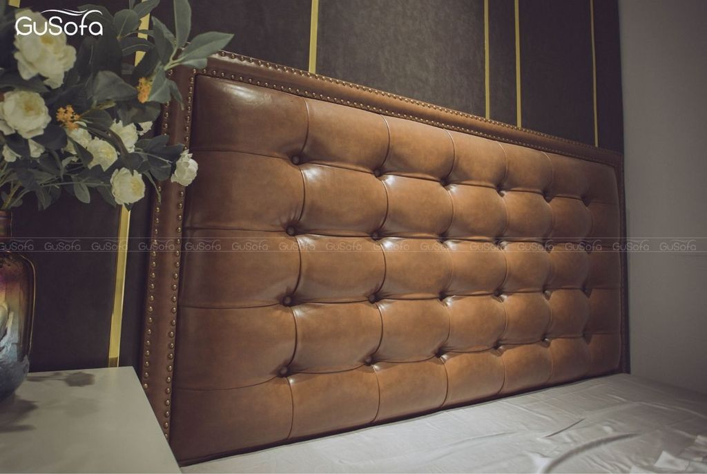 Giường BED04 1,8m x 2,0m bọc da tổng hợp Microfiber