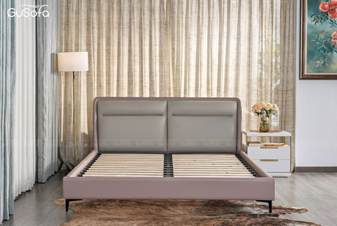 Giường BED19 1,8m x 2,0m bọc da tổng hợp Microfiber