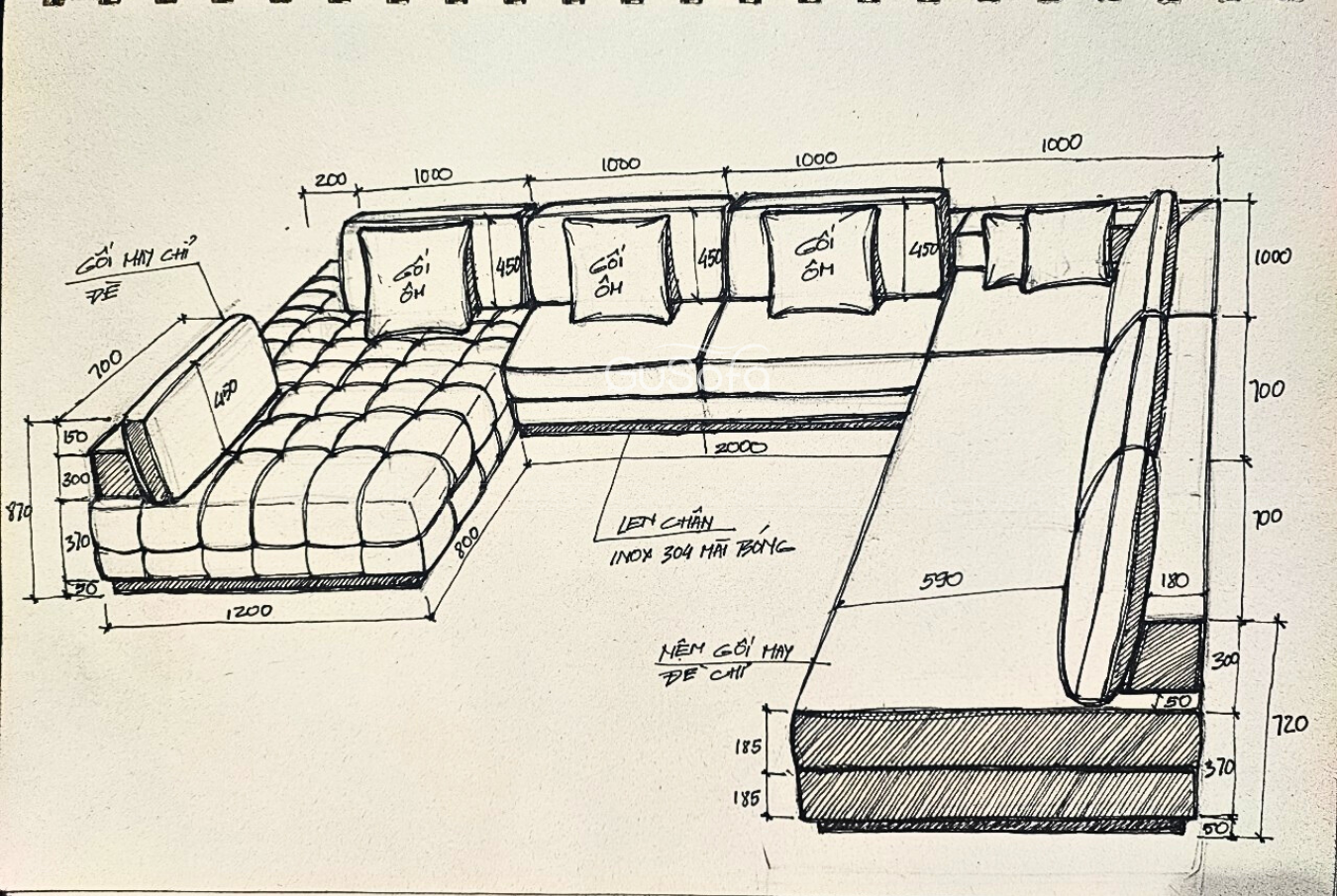  Sofa thiết kế riêng - SOD01 