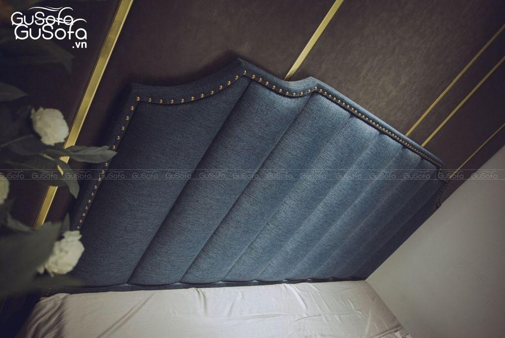 Giường BED05 1,8m x 2,0m bọc vải nỉ