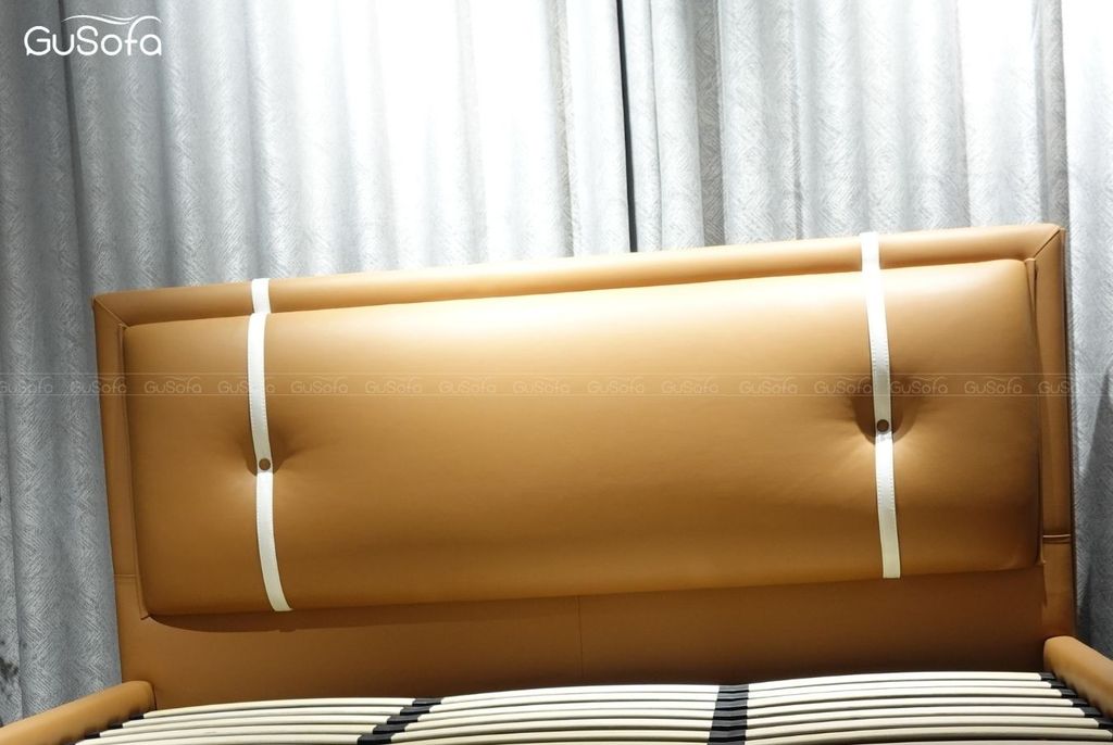 Giường BED08 1,8m x 2,0m  bọc da tổng hợp Microfiber