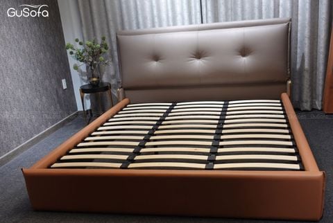 Giường BED09 1,8m x 2,0m bọc da tổng hợp Microfiber