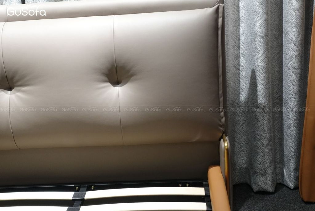 Giường BED09 1,8m x 2,0m bọc da tổng hợp Microfiber