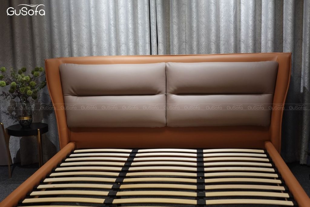 Giường BED10 1,8m x 2,0m bọc da tổng hợp Microfiber