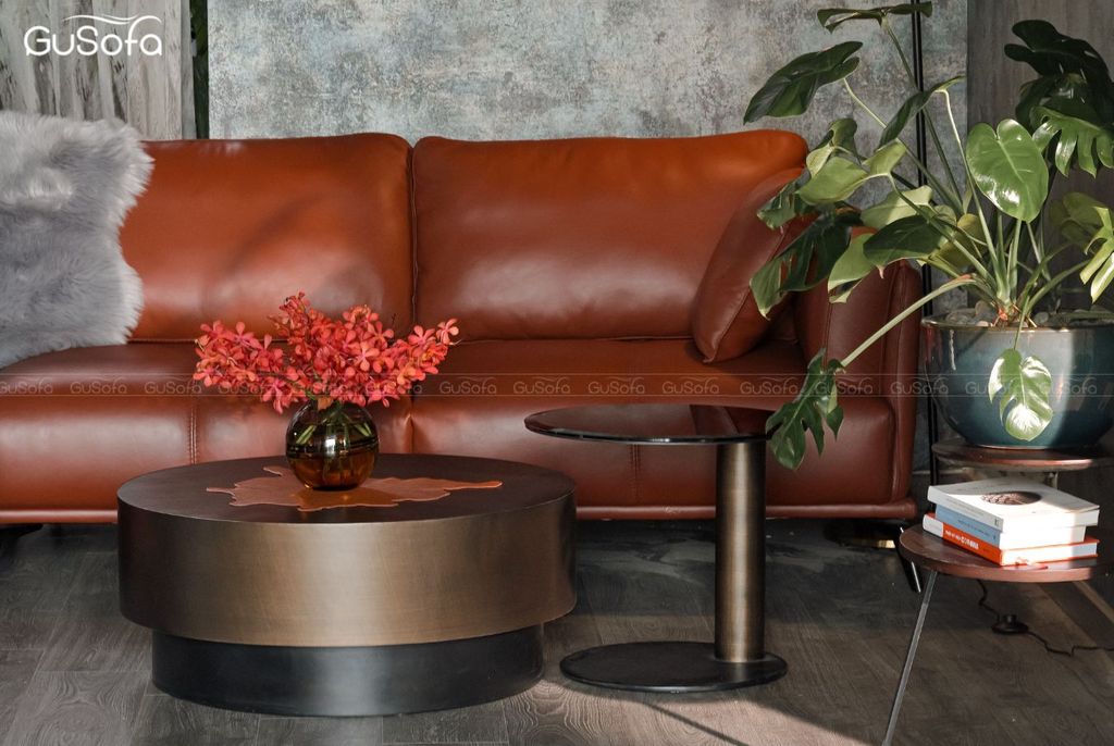 Ghế Sofa góc trái Jena 2,8mx1,8m Da bò Brazil 80%