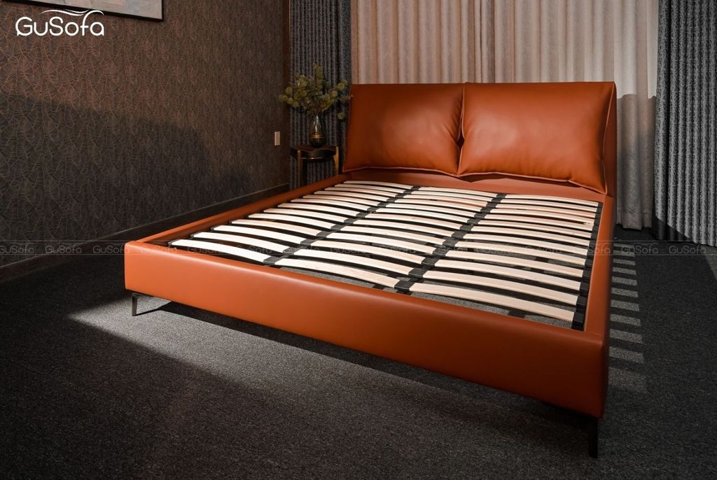 Giường BED11 1,8m x 2,0m bọc da tổng hợp Microfiber