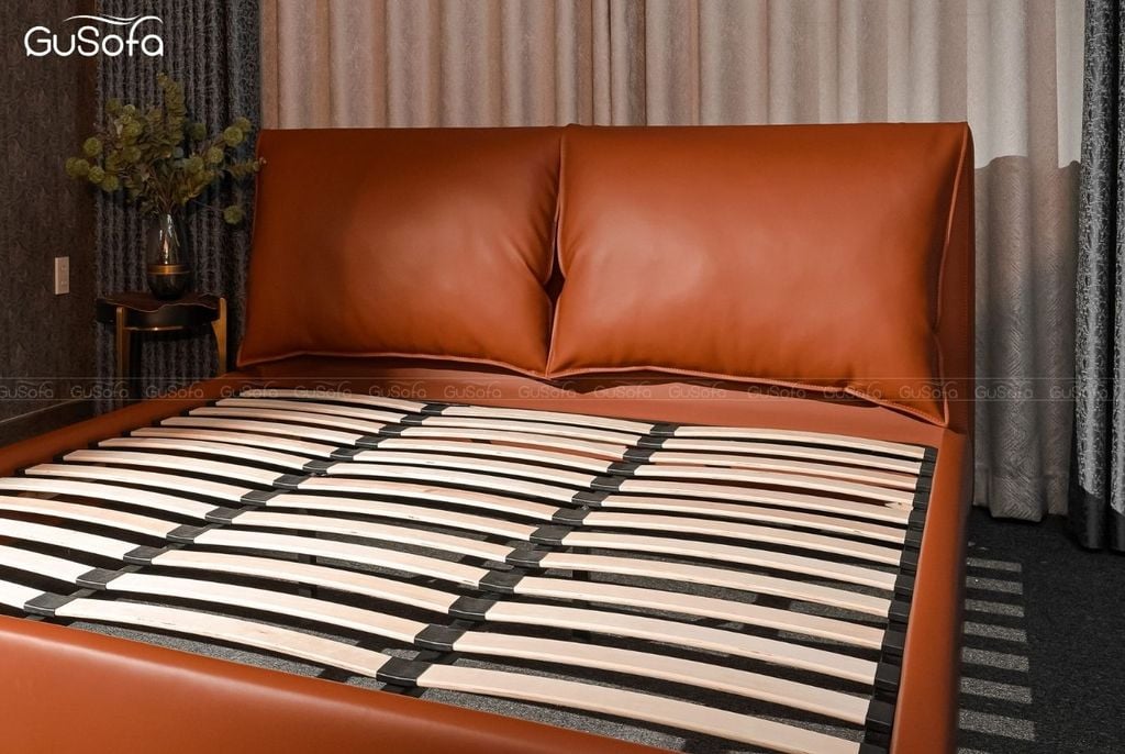 Giường BED11 1,8m x 2,0m bọc da tổng hợp Microfiber