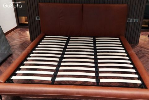 Giường BED12 1,8m x 2,0m bọc da tổng hợp Microfiber