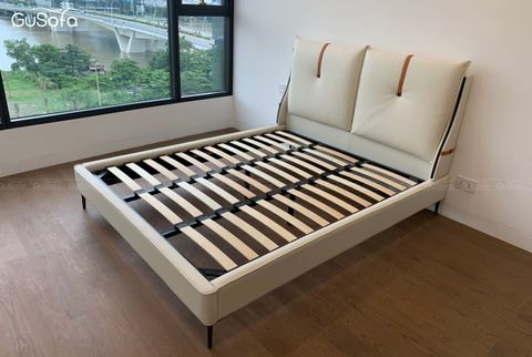 Giường BED15 1,8m x 2,0m bọc da tổng hợp Microfiber