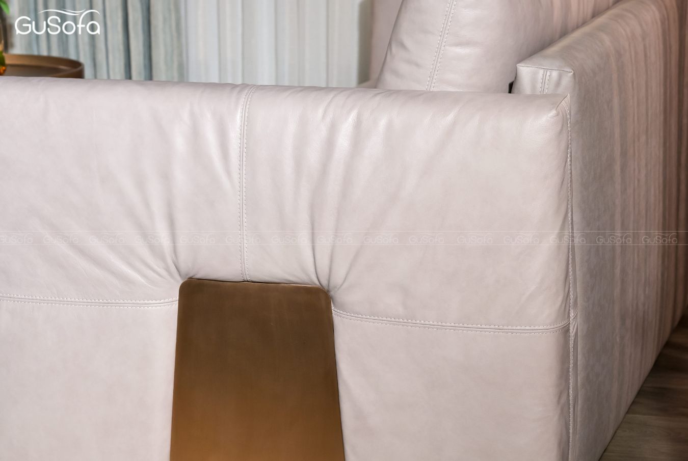  Sofa băng 4 chỗ GuLux 2,5m Da bò Brazil 80% 