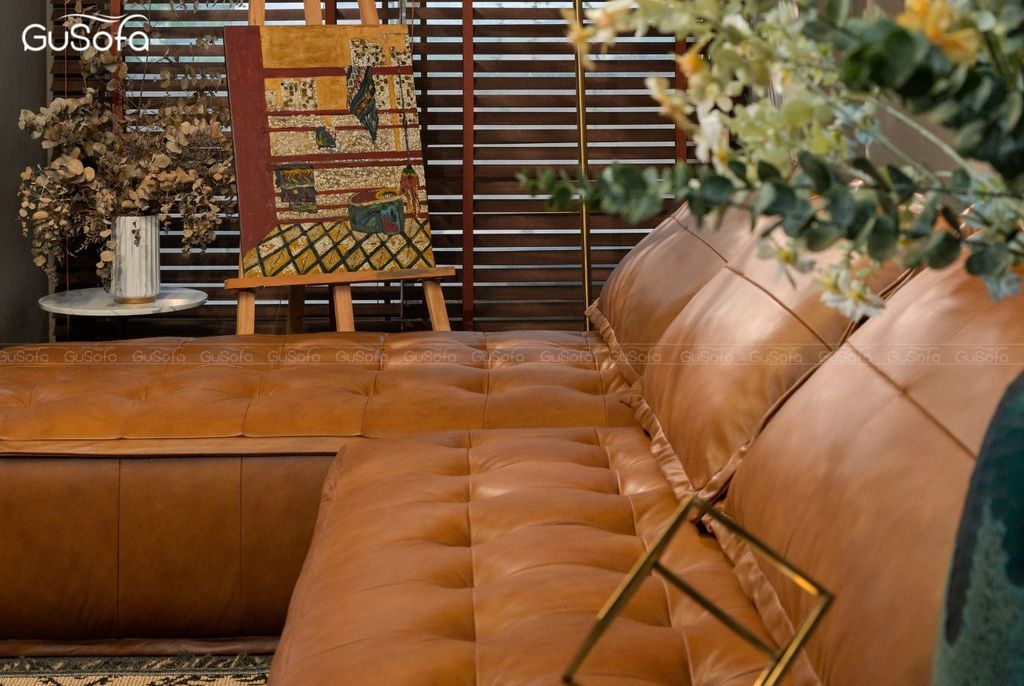 Set ghế module Sofa Chất liệu 100% da bò Brazil tiêu chuẩn cao