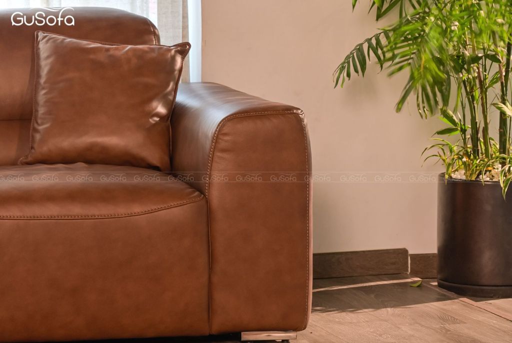 Ghế Sofa băng Feel size lớn 3.55m Da bò Brazil 80%
