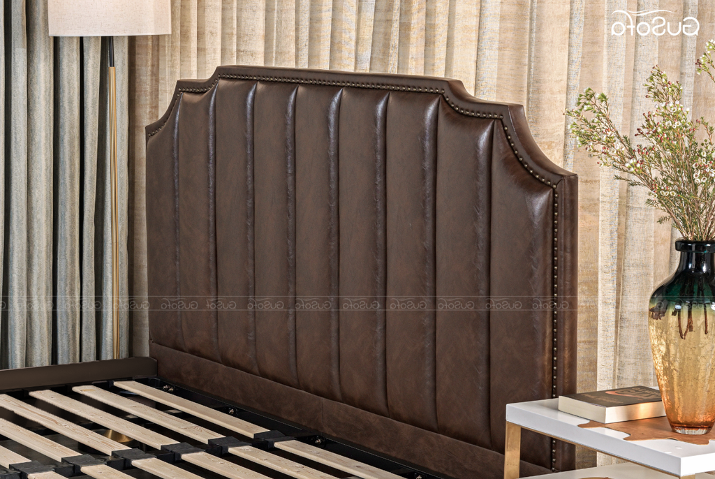 Giường BED05 1,8m x 2,0m bọc da tổng hợp Microfiber