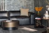 Ghế Sofa băng GuBasic chân bệt 2,6m 4 chỗ Da bò Indo 80%