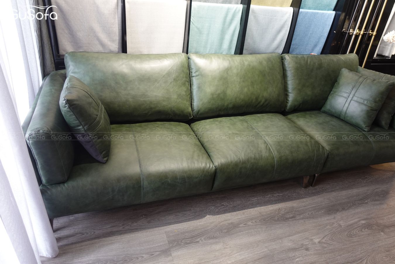  Ghế Sofa băng Jena size lớn 2,8m Da bò Brazil 80% 