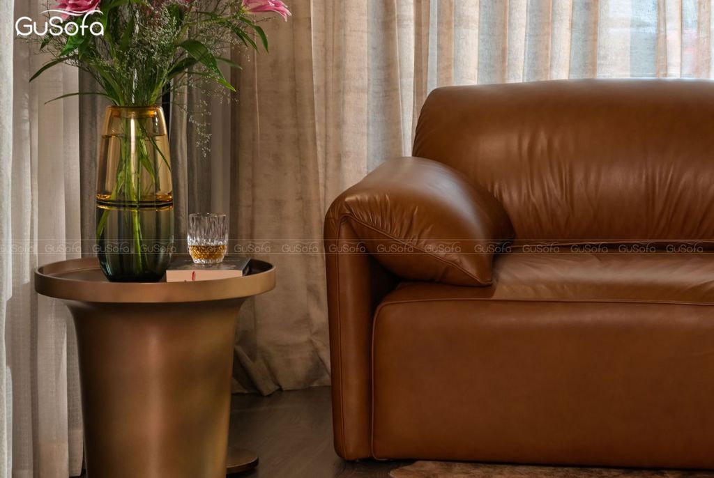 Ghế Sofa băng Gurelax 4 chỗ 2,5m Da bò Brazil 80%