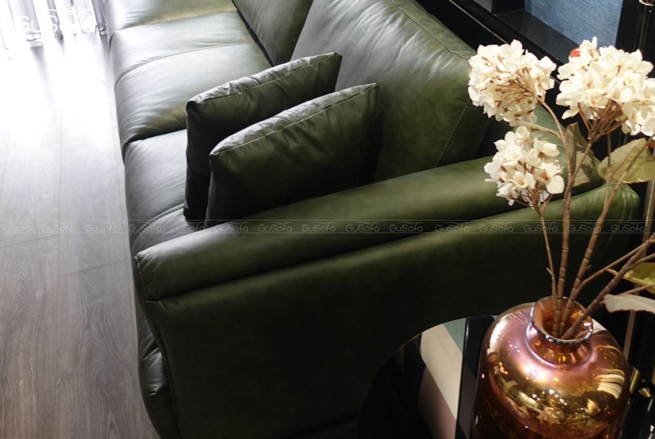  Ghế Sofa băng Jena size lớn 2,8m Da bò Brazil 80% 