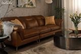 Ghế Sofa băng 4 chỗ Keva 2,5m Da bò Brazil 80%