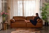 Ghế Sofa băng Gurelax 4 chỗ 2,5m Da bò Brazil 80%