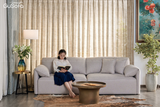 Ghế Sofa băng Gurelax 4 chỗ 2,5m vải Raffia tiêu chuẩn cao nhập Bỉ