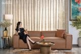 Ghế Sofa băng GuBasic chân bệt 2,5m 4 chỗ Da bò Brazil 80%