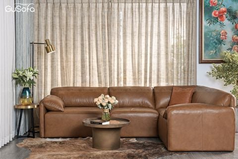Ghế Sofa góc Gurelax size lớn 2,95x1,9 (m) Da bò Brazil-01