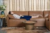Ghế Sofa góc Gurelax size lớn 2,95x1,9 (m) Da bò Brazil 80%
