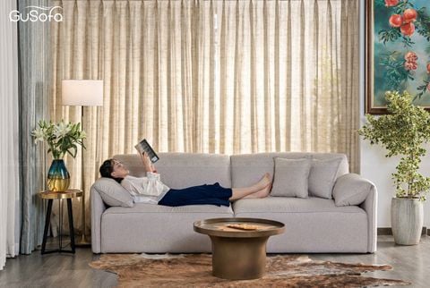 Ghế Sofa băng Gurelax 4 chỗ 2,5m vải Raffia tiêu chuẩn cao nhập Bỉ-03