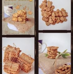 Bánh Gạo Lứt Thập Cẩm “Tim,que,vuông” 400gr