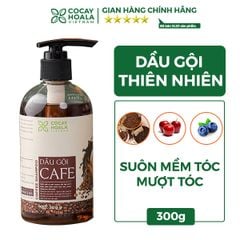 DẦU GỘI CÀ PHÊ CỎ CÂY HOA LÁ GIÚP HỖ TRỢ LÀM SẠCH GÀU VÀ DƯỠNG TÓC MỀM MƯỢT, CHẮC KHỎE