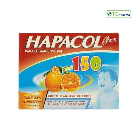 Hapacol 150mg H24 gói – Công ty Cổ phần Dược Vật tư Y tế Thái Bình