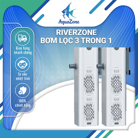 Máy lọc kết hợp tạo sóng, cung cấp oxy 3 trong 1 cho bể cá thủy sinh Riverzone 10w ~ 30w hoạt động yên tĩnh, tiết kiệm điện