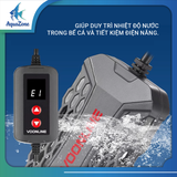 Máy sưởi bể cá VOONLINE Q50 Q100 (50W-100W), sưởi ấm bể cá có tùy chỉnh nhiệt độ