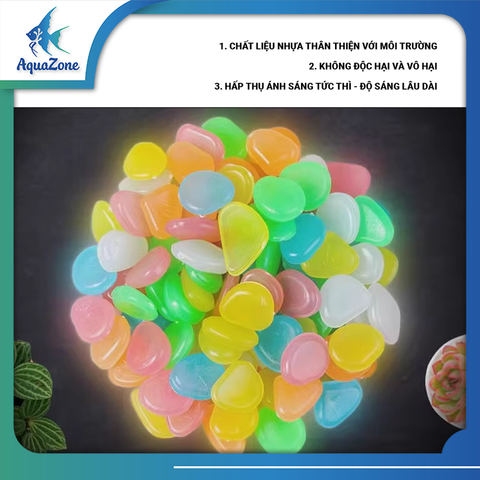 Sỏi thủy tinh DQ nhiều màu, hình dáng độc đáo