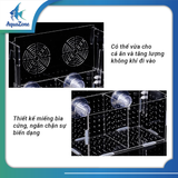 Lồng cách ly cá chuyên cách ly cá con có lỗ cho ăn, nhựa trong suốt, bền bỉ