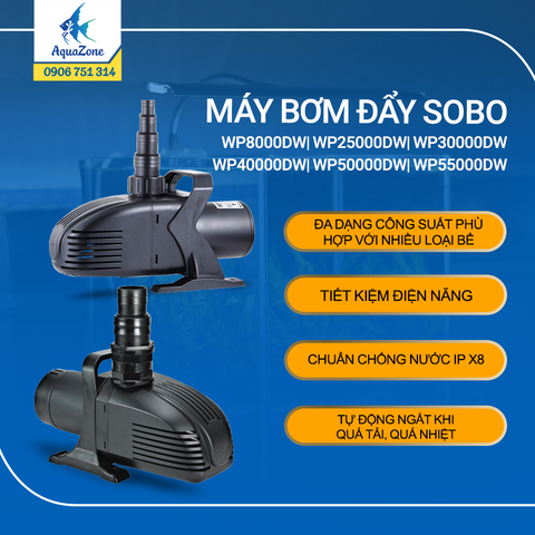 Bơm Sobo WP8000DW - WP55000DP bền bỉ, công suất cao, tiết kiệm năng lượng
