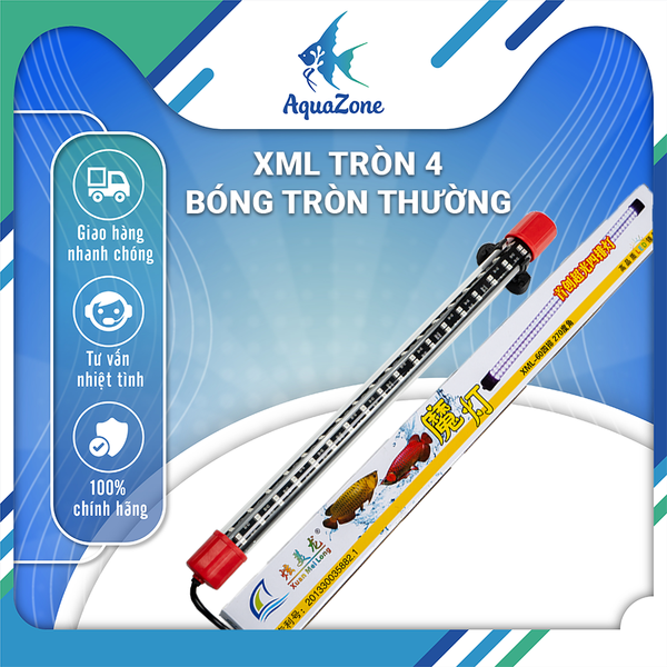 Đèn led tròn XML 4 hàng bóng đỏ/vàng/trắng siêu sáng nâng cấp độ màu cho cho cá Koi - cá rồng