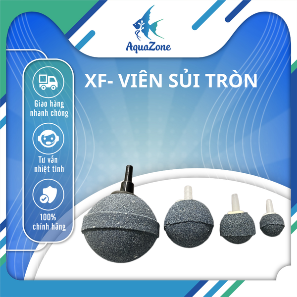 Viên đá sủi tròn XF cung cấp oxy cho bể cá nhiều kích thước 20 30 40 50