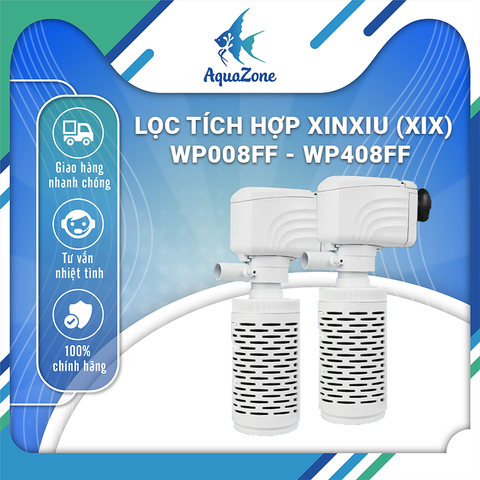 Lọc tích hợp bể cá XinXiu 3 trong 1 tiết kiệm điện năng XIX màu trắng