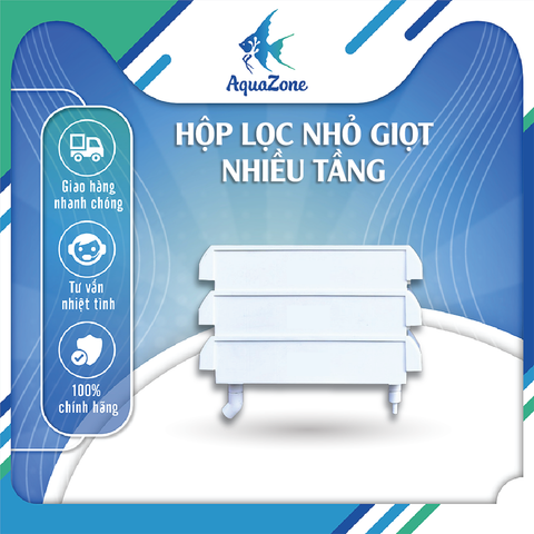Hộp lọc dàn trên - Hộp lọc nhỏ giọt nhiều tầng 30-80cm cho bể cá