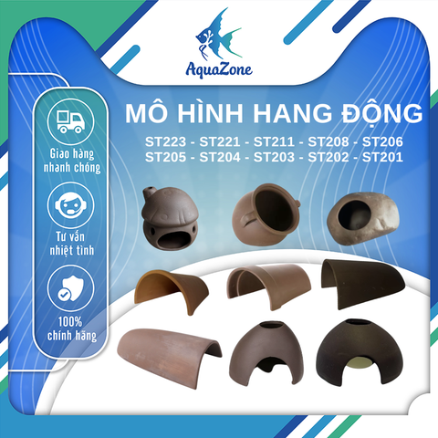 Mô hình hang động cho cá, tép ST201 ~ ST223
