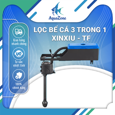 Lọc bể cá tích hợp 3 trong 1 XinXiu tiết kiệm điện năng với ngăn lọc khô ướt tách biệt